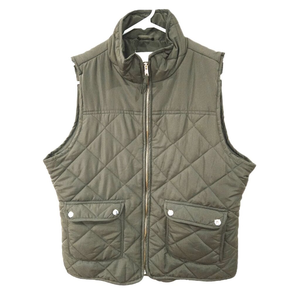 Thread & Supply Sz XL Green Quilted Vest